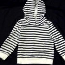 BOYS HOODIE JUMPER TOP AGE 2-3 YEARS NAVY BLUE STRIPES