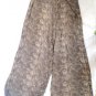 Ladies Trousers Casual Relaxed Pants Size 14 Leopard Design