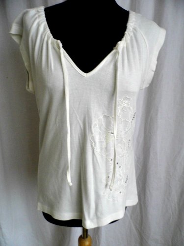 LADIES TOP T SHIRT SIZE 16 WHITE