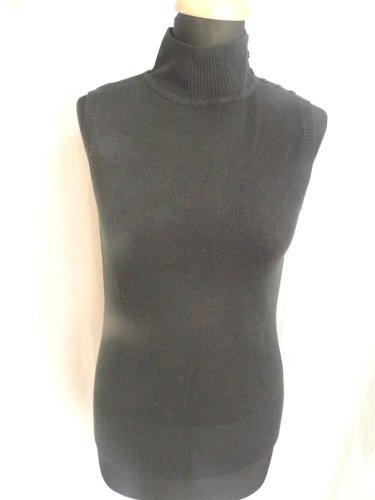 Ladies Tank Top Jumper Top Size Medium Black