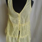 Ladies Top T shirt Summer Top Size 12 Lemon Yellow