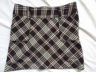 LADIES SKIRT SUMMER SKIRT SIZE 12 CHECKED