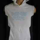 MANS T SHIRT TOP HOODED NIKE SIZE MEDIUM WHITE
