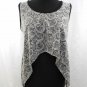 LADIES T SHIRT TOP SIZE S-M GREY