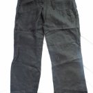 LADIES TROUSERS SUMMER TROUSERS SIZE 14 BLACK 100% LINEN