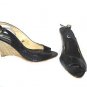 LADIES SUMMER HEELS SIZE 8 BLACK