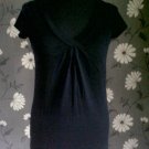 LADIES TOP TSHIRT SIZE 8 MARKS & SPENCER BLACK