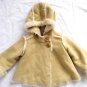 Baby Girls Coat Jacket Age 6-12 Months Baby Gap Brown Suede Effect