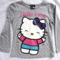 Girls Top Summer Top Age 5-6 Years Grey Hello Kitty