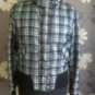 LADIES COAT JACKET SIZE 14 BLACK CHECK