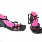LADIES SUMMER HEELS SIZE 6 BLACK RIVER ISLAND