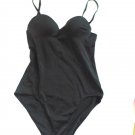 LADIES CAMISOLE LINGERIE NIGHWEAR BLACK SIZE 14 PADDED