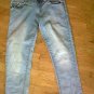 LADIES CROPPED JEANS SIZE 8 BLUE DENIM