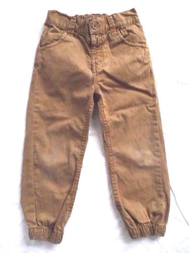 Boys Trousers Chinos Brown Age 2-3 Years Cuffed