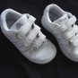 Boys Adidas Trainers Size 7K White Velcro Fastener