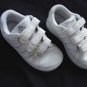 Boys Adidas Trainers Size 7K White Velcro Fastener