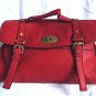 Ladies Handbag Satchel Style Red Large Size Bag
