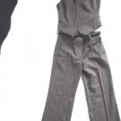 Ladies Trouser Suit Set Size 8 & 10 Brown H&M
