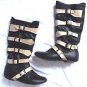 Ladies Boos Mid Calf Size 4 Black Pirate Boot