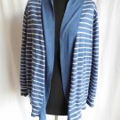 LADIES CARDIGAN TOP SIZE 20 STRIPED DASH