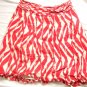 Ladies Skirt Party Skirt Size 22 Monsoon Red & Cream Swirls