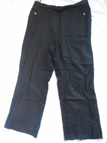 LADIES TROUSERS SUMMER TROUSERS SIZE 18 BLACK