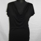 LADIES T SHIRT TOP SIZE 14 BLACK
