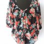 LADIES BLOUSE TOP SIZE 8 FLORAL