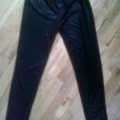 LADIES LEGGINGS WET LOOK SIZE 8 BLACK NEW CONDITION