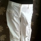 LADIES CROPPED TROUSERS SIZE 12 WHITE