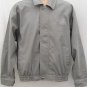 MENS COAT JACKET SIZE MEDIUM LEATHER FEEL GREY