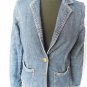 LADIES DENIM JACKET COAT SIZE 12 BLUE DENIM