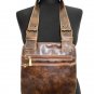 LADIES HANDBAG SHOULDER BAG MESSENGER BAG PETIT LULU BROWN NEW