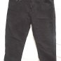 Ladies Jeans Cropped Size 14 Black Denim
