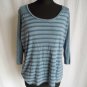 LADIESA TOP SWEATER SIZE 16 DENIM BLUE COLOUR MARKS AND SPENCER