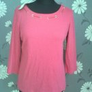 LADIES TOP SUMMER TOP SIZE 12 M&S DARK PINK NEW