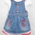 BABY GIRLS DENIM DRESS AGE 3-6 MONTHS