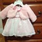 Pink party dress 0-3 months