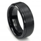 8mm black high polish matte finish men s tungsten ring wedding band mens new shiny size 10 12 5