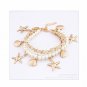 Vogue Pearl Star Pattern Bracelet Green
