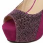 Sexy Night Club All Match High Heel Peep-toe Red
