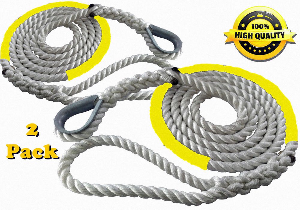 2 of 3 Strand Mooring Pendant Nylon Rope Lines 1/2