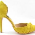 New Women Yellow Close Toe Classic Pumps Heels Size 5.5