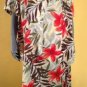 Maggie Barnes Plus Size 2 Piece 1x Shear Floral Blouse and 2x Skirt Set