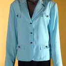 Giorgio Sant'Angelo Light Blue Plus Size Career Dress Spring Blazer, Size 18