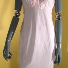 Vintage 1950's Van Roalte Pink Nylon Lace Full Slip, Size 36