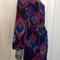 Bisou Bisou Scoop Neck Long Sleeve Geometric Print Tunic Jersey Dress, Size 4