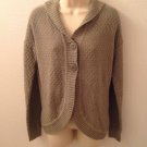 NWT NorthCrest Sage Long Sleeve Hooded Cardigan Sweater, Medium (10-12)