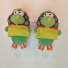 New Pawggles Kids Furry Pet Dinosaur Slippers, Youth Shoe Size 1-3