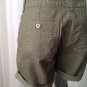 NWT Levi's Olive Cargo Cuffed Misses Cotton Shorts, Size 12